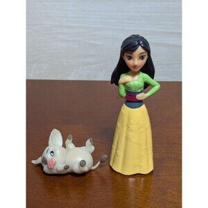 Rare Disney MULAN PUA Figure Set 2023 Mattel Moana Pig Princess toy Cake Topper